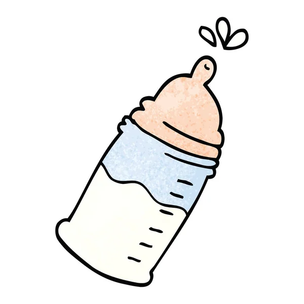 Cartoon Doodle Babyfles — Stockvector