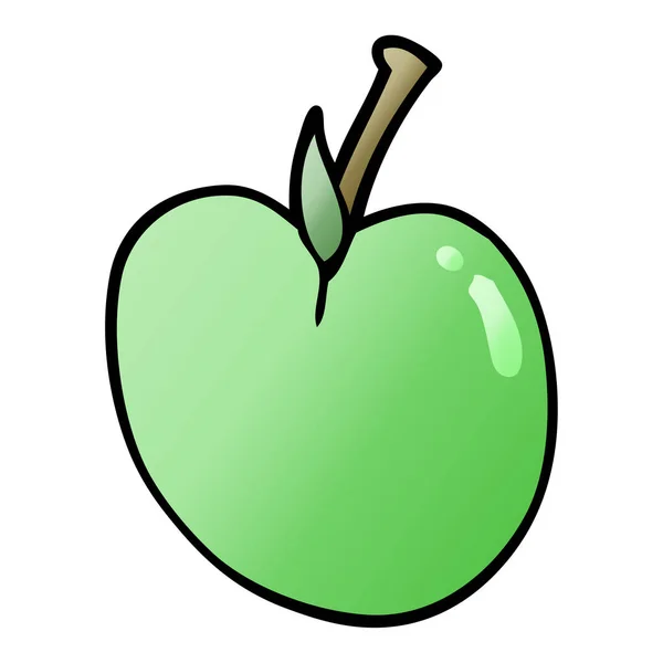 Illustration Vectorielle Pomme Gribouille Dessin Animé — Image vectorielle