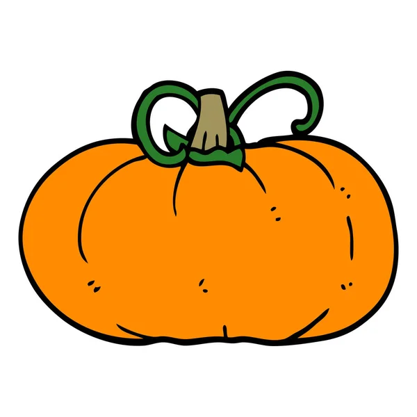 Dibujos Animados Garabato Invierno Calabaza — Vector de stock