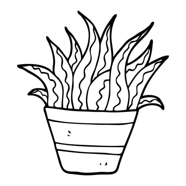 线画动画片植物 — 图库矢量图片