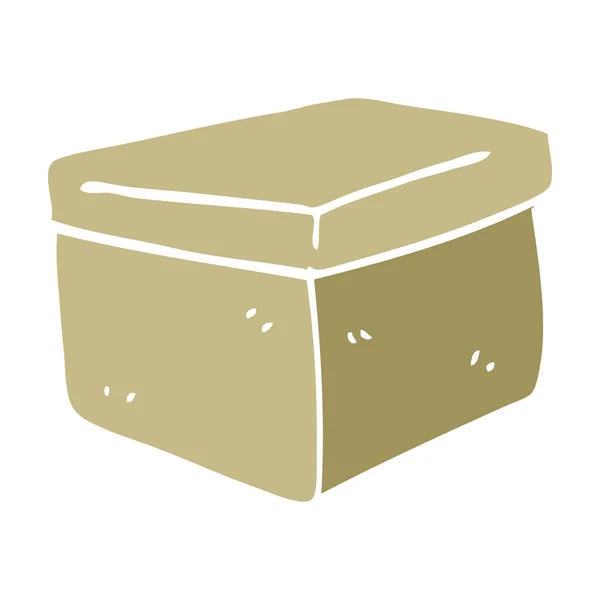 Cartoon Doodle Filing Box — Stock Vector