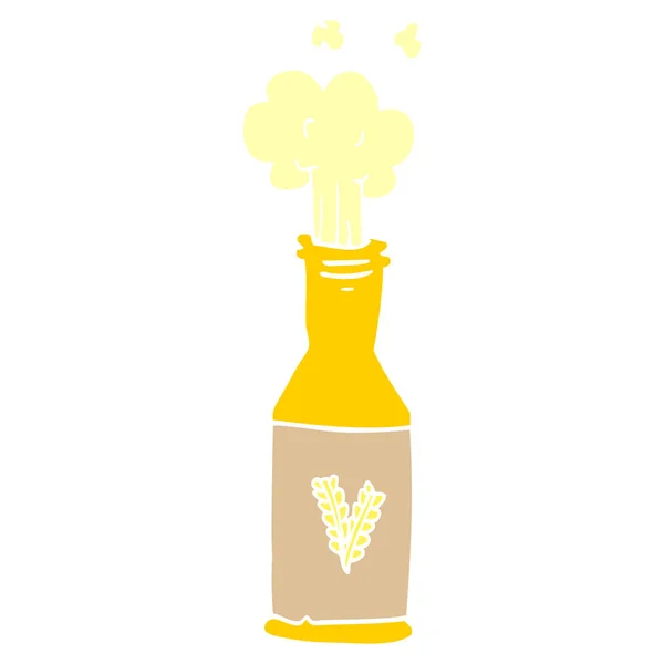Garrafa Doodle Desenhos Animados Cerveja —  Vetores de Stock