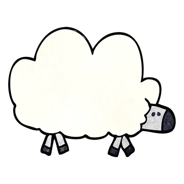 Cartoon Doodle Sheep — Stock Vector