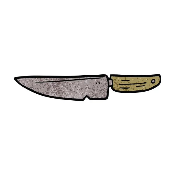 Cuchillo Cocina Dibujos Animados Garabato — Archivo Imágenes Vectoriales