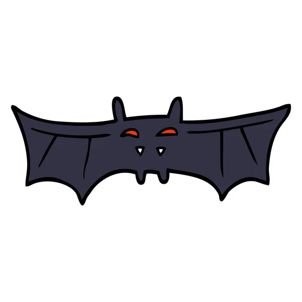 Kreskówka Doodle Vampire Bat — Wektor stockowy
