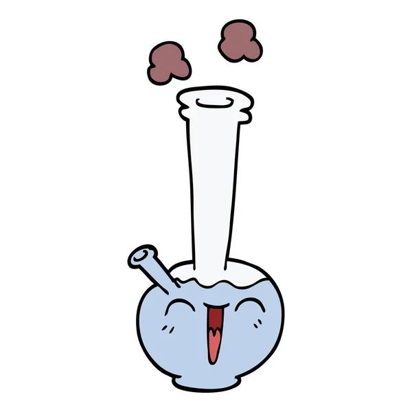 Cartoon Doodle Bong Vektorillustration — Stockvektor