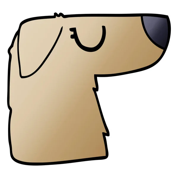 Zeichentrick Doodle Hundegesicht — Stockvektor