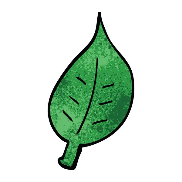 Cartoon Doodle Autumnal Leaf — Stock Vector