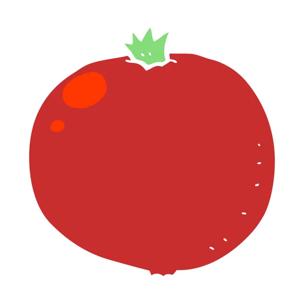 Illustrazione Colori Piatta Pomodoro — Vettoriale Stock