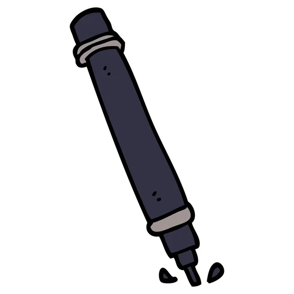 Cartoon Doodle Marker Pen — Stock Vector