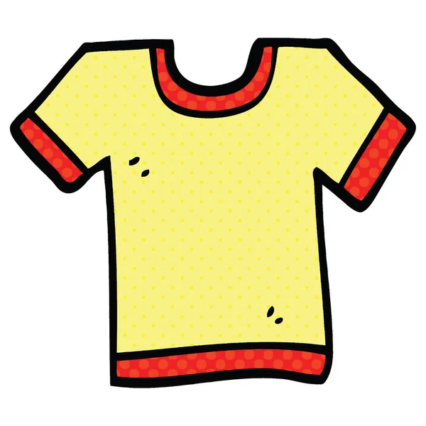 Comic Book Stijl Cartoon Tee Shirt — Stockvector