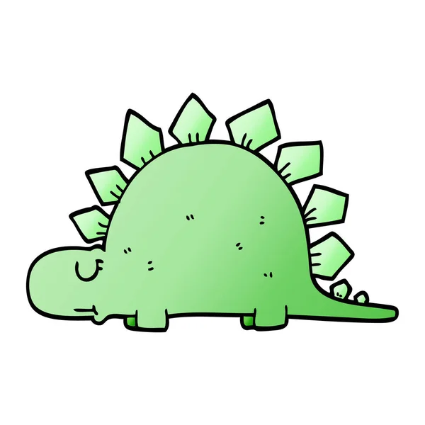 Cartoon Doodle Dinosauro Preistorico — Vettoriale Stock