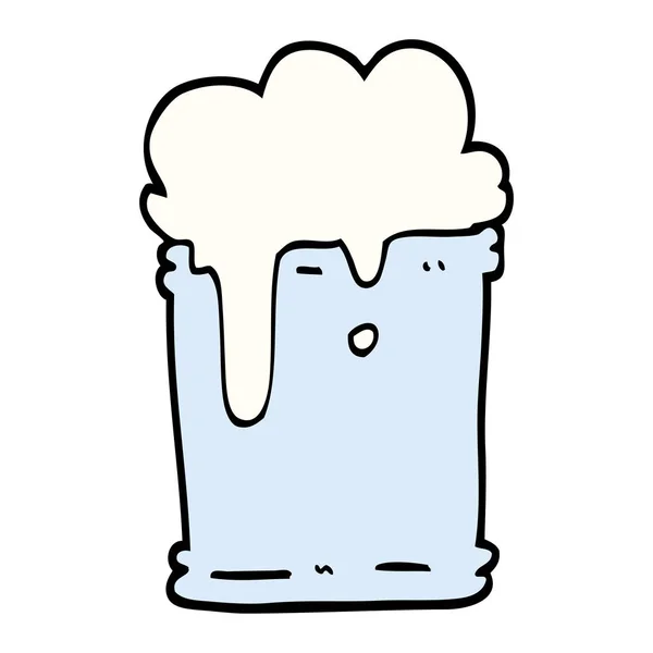Dibujado Mano Garabato Estilo Dibujos Animados Bebida Gaseosa — Vector de stock