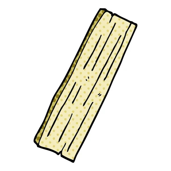Kreslený Doodle Prkno Dřeva — Stockový vektor