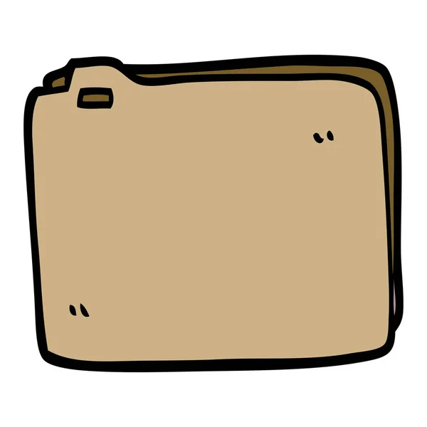 Cartone Animato Scarabocchiare File Carta — Vettoriale Stock