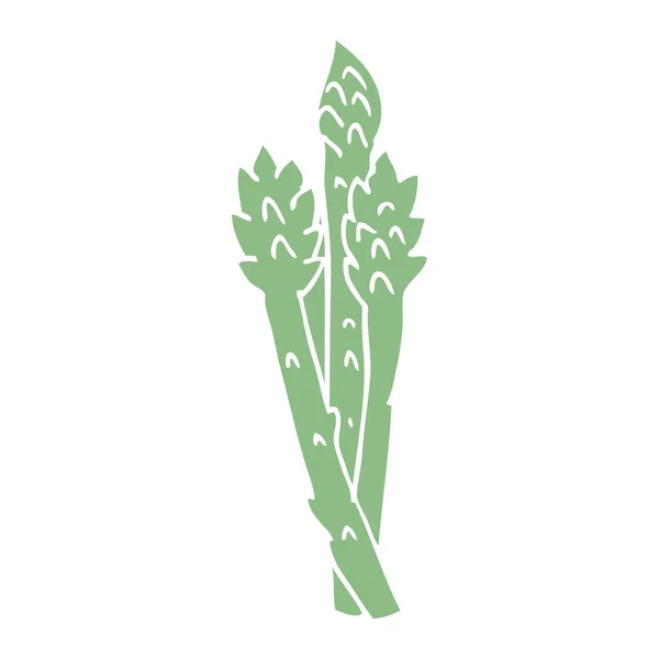 Cartoon Doodle Spargelpflanze — Stockvektor