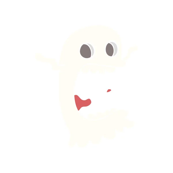 Dibujos Animados Garabato Fantasma Espeluznante — Vector de stock