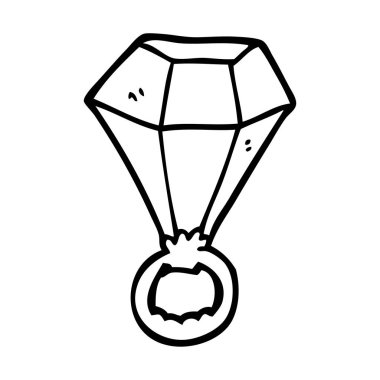 çizim karikatür kırmızı yakut yüzük