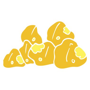 çizgi film doodle altın kümeleri