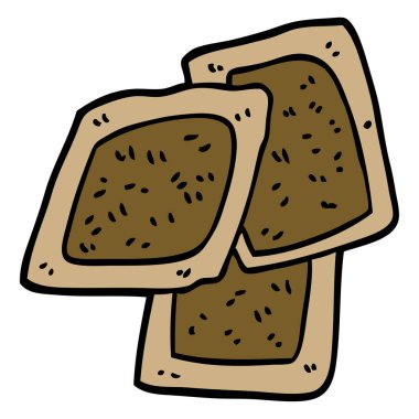 çizgi film doodle Sallama çaylar, vektör tasarımı