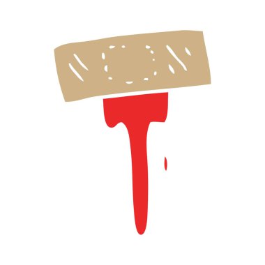 çizgi film doodle tıbbi yapıştırma alçı