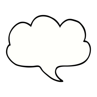 çizgi film doodle ifade kabarcık