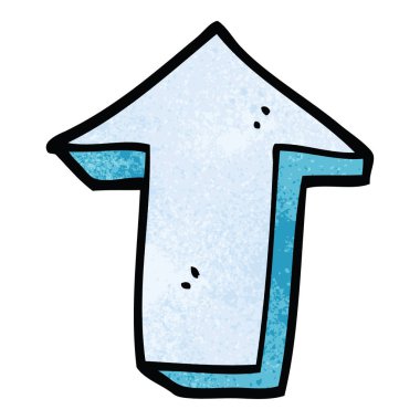 çizgi film doodle ok işaret yönünü