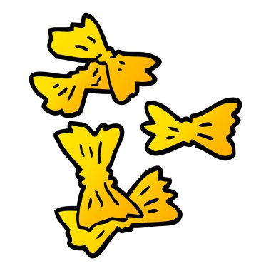 çizgi film doodle buğday makarna