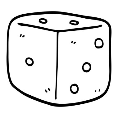 çizim karikatür kırmızı zar