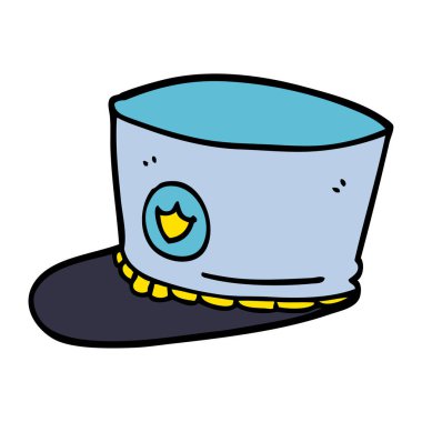 çizgi film karalama bandı şapkası