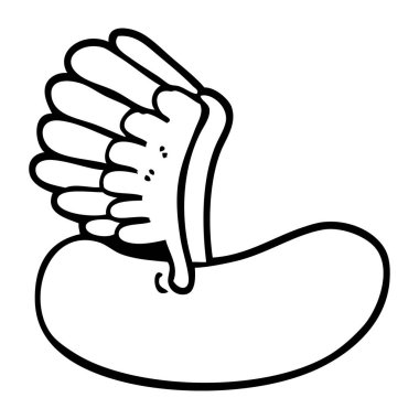 siyah beyaz çizgi film, uçuş sosis