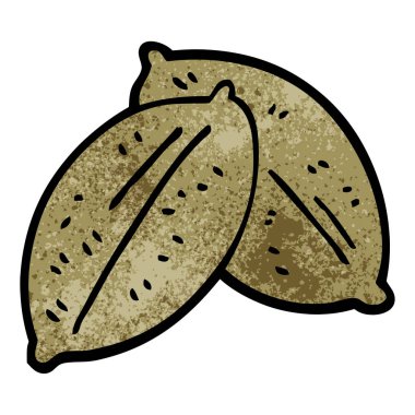 çizgi film doodle yaprak, vektör çizim