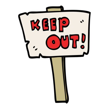 çizgi film doodle işareti yazı