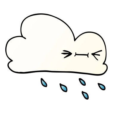 çizgi film doodle ifade hava bulut