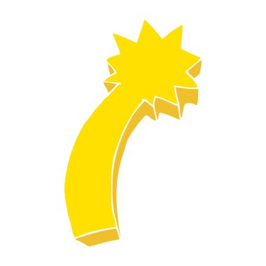 düz renk kayan yıldız simgesinin resmi