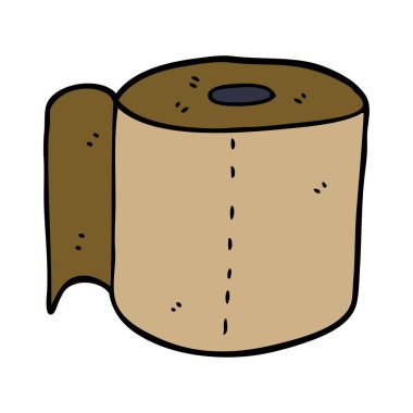 çizgi film doodle tuvalet kağıdı