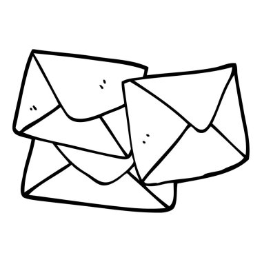 çizim karikatür mektup