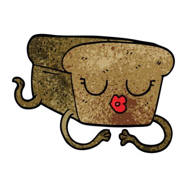 çizgi film doodle somun ekmek