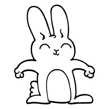 çizim karikatür gri Tavşan