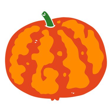 düz renk tarzı çizgi film kavun