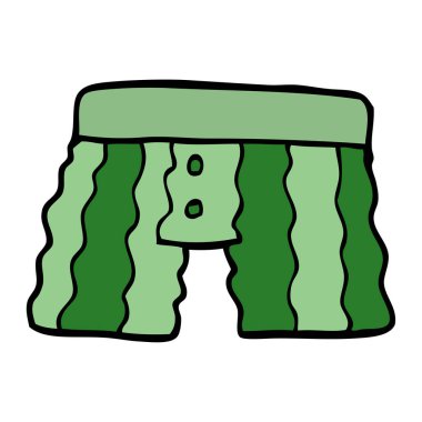 çizgi film doodle iç çamaşırı, vektör çizim