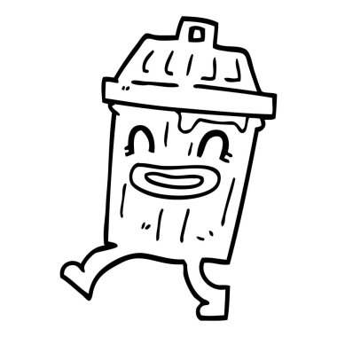 çizgi çizme çizgi film atık kutusu