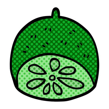 çizgi film doodle limon meyve