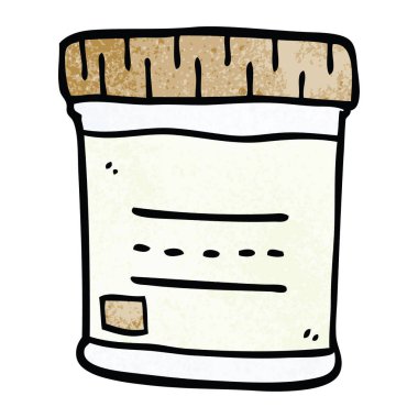 çizgi film doodle tıbbi örnek kavanoz