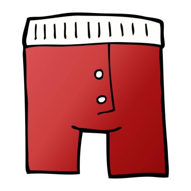 çizgi film doodle iç çamaşırı, vektör çizim