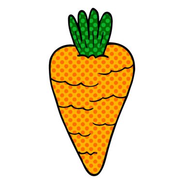 düz çizgi film doodle havuç