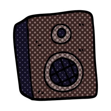 çizgi film doodle hoparlör, vektör tasarımı