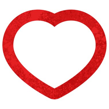 kalp sembol grafik vektör çizim simgesi