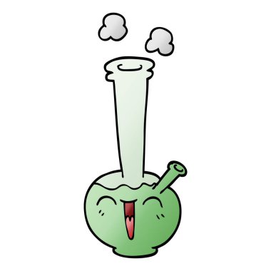 çizgi film doodle bong, vektör çizim