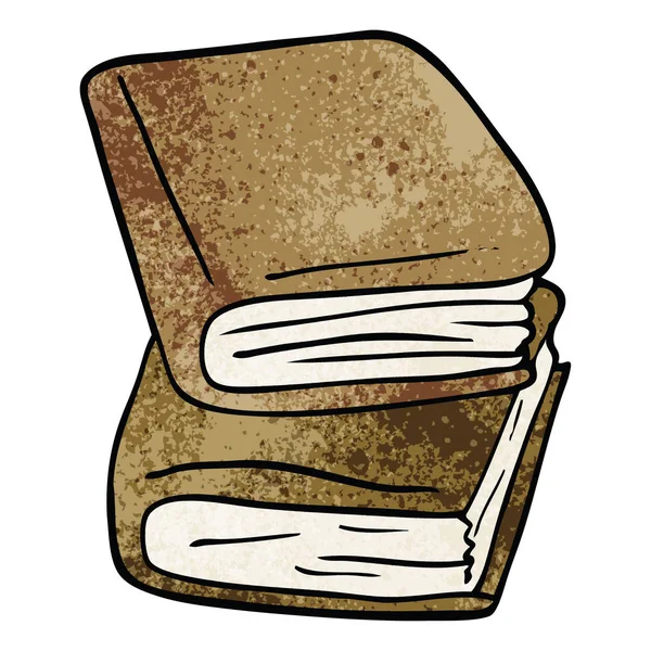 Cartoon Doodle Dagboek Boeken — Stockvector